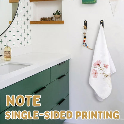 Floral Bathroom Hand Towels,Summer Decor,Pink Floral Bathroom Decor