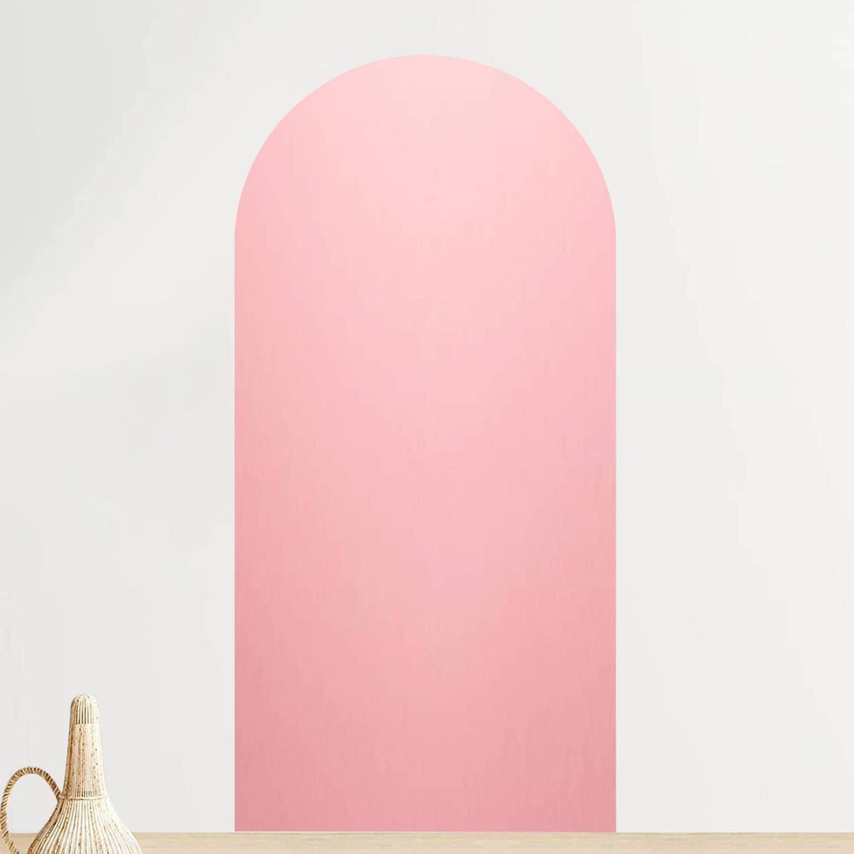 Arch Wall Decal Abstract Pink Pink Paper in Pastel Colours Bright Halftone Light Paper Peel and Stick Wallpaper Self-Adhesive Removable Wall Sticker Mural Wall Decor for Living Room Bedroom Nursery