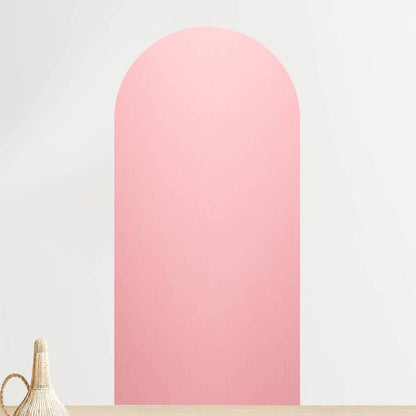 Arch Wall Decal Abstract Pink Pink Paper in Pastel Colours Bright Halftone Light Paper Peel and Stick Wallpaper Self-Adhesive Removable Wall Sticker Mural Wall Decor for Living Room Bedroom Nursery