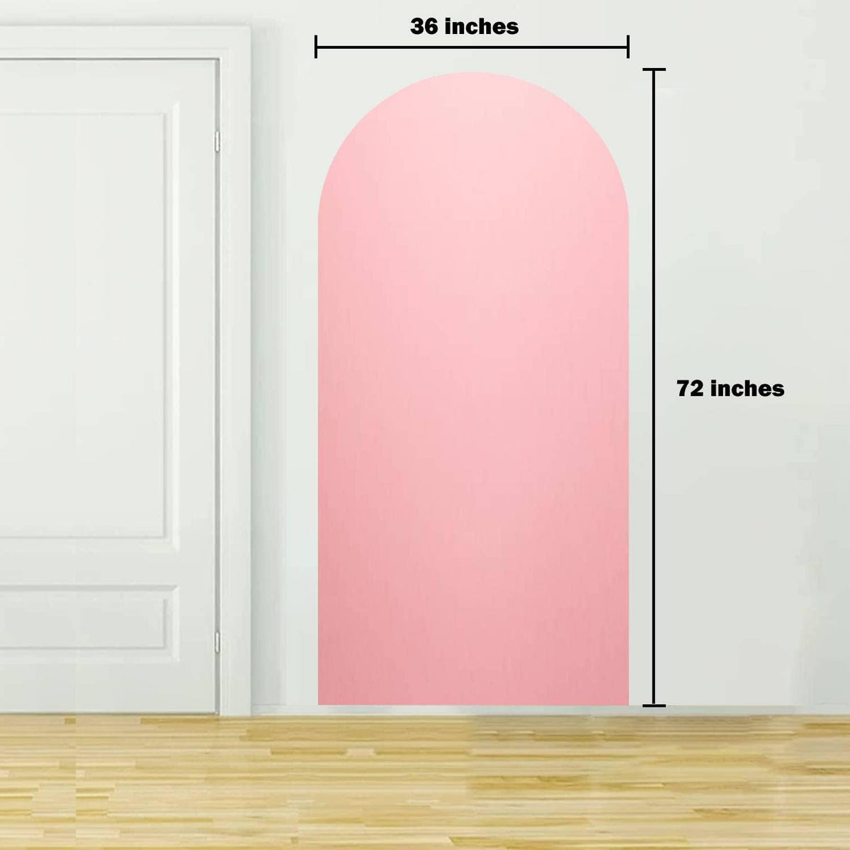 Arch Wall Decal Abstract Pink Pink Paper in Pastel Colours Bright Halftone Light Paper Peel and Stick Wallpaper Self-Adhesive Removable Wall Sticker Mural Wall Decor for Living Room Bedroom Nursery