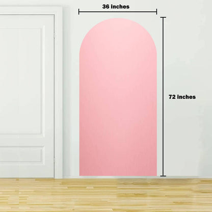 Arch Wall Decal Abstract Pink Pink Paper in Pastel Colours Bright Halftone Light Paper Peel and Stick Wallpaper Self-Adhesive Removable Wall Sticker Mural Wall Decor for Living Room Bedroom Nursery