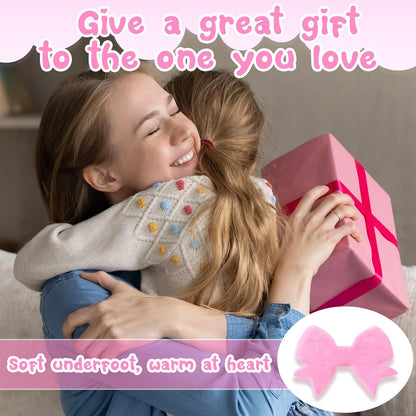 Pink Bow Rug 2x3 ft Coquette Bow Area Rug for Girls Bedroom Decor