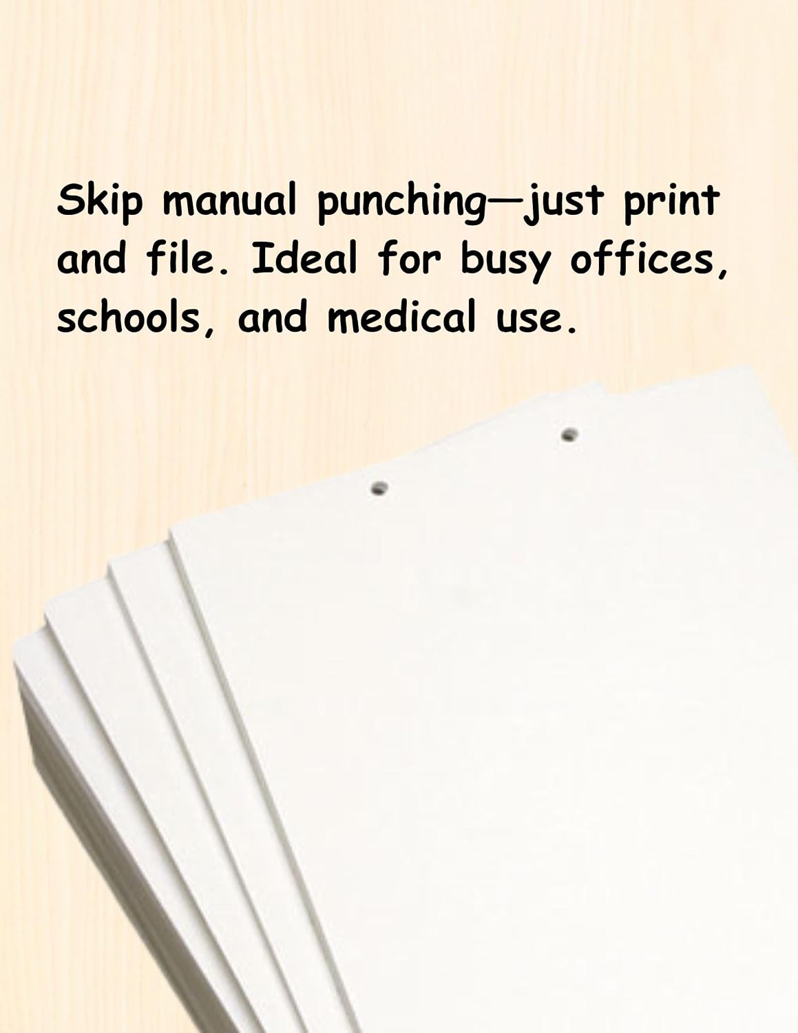 (TM) Writing Copy and Printing Paper, 8.5" x 11", 2 Hole Top-Punched, 20 Pound Text, 500 Sheets Per Ream. (5000, Peach)
