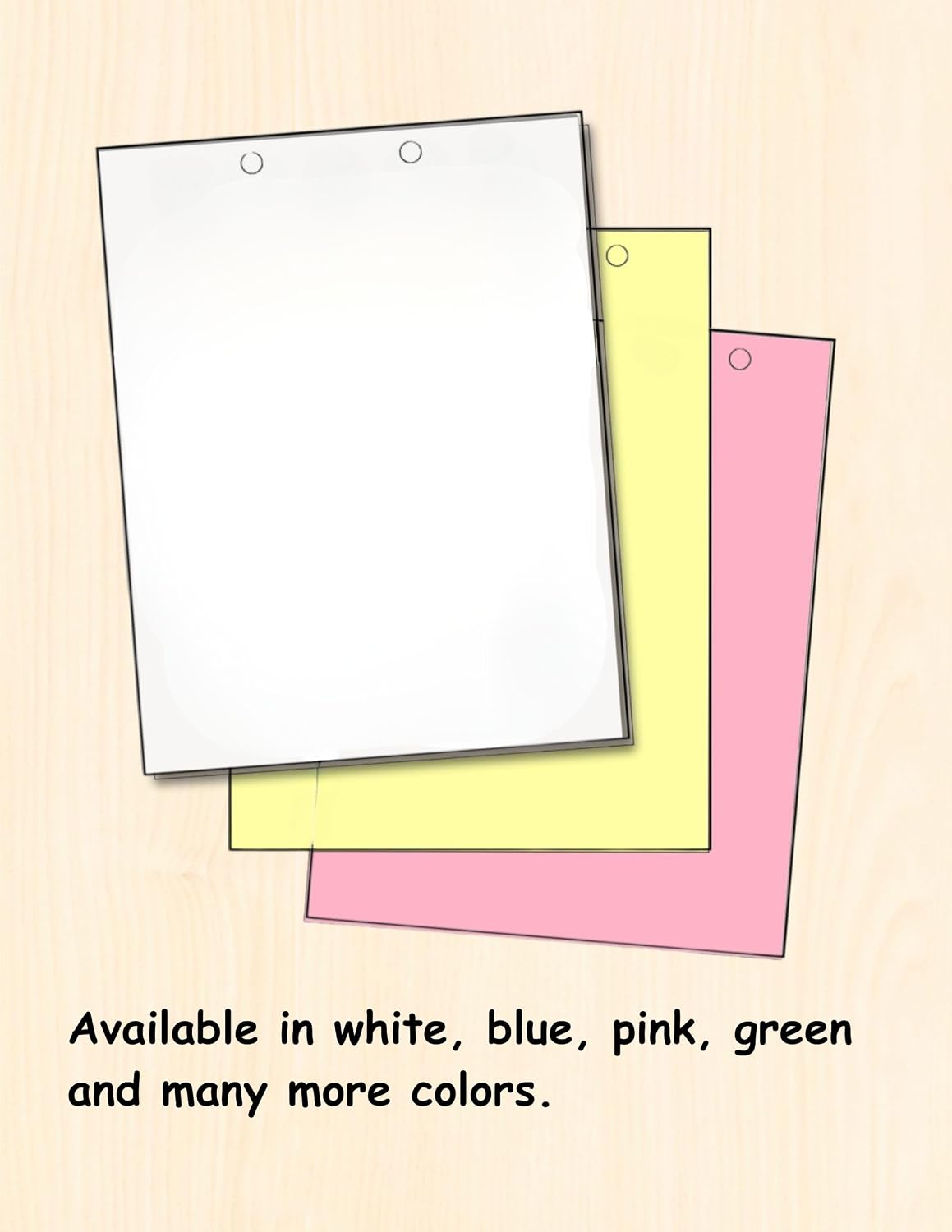 (TM) Writing Copy and Printing Paper, 8.5" x 11", 2 Hole Top-Punched, 20 Pound Text, 500 Sheets Per Ream. (5000, Peach)