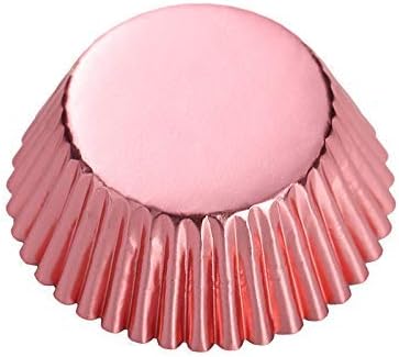 Rose Gold Foil Metallic Paper Muffin Cupcake Liners case Baking Cups 100 pcs,Standard Size 2x1.25 inch