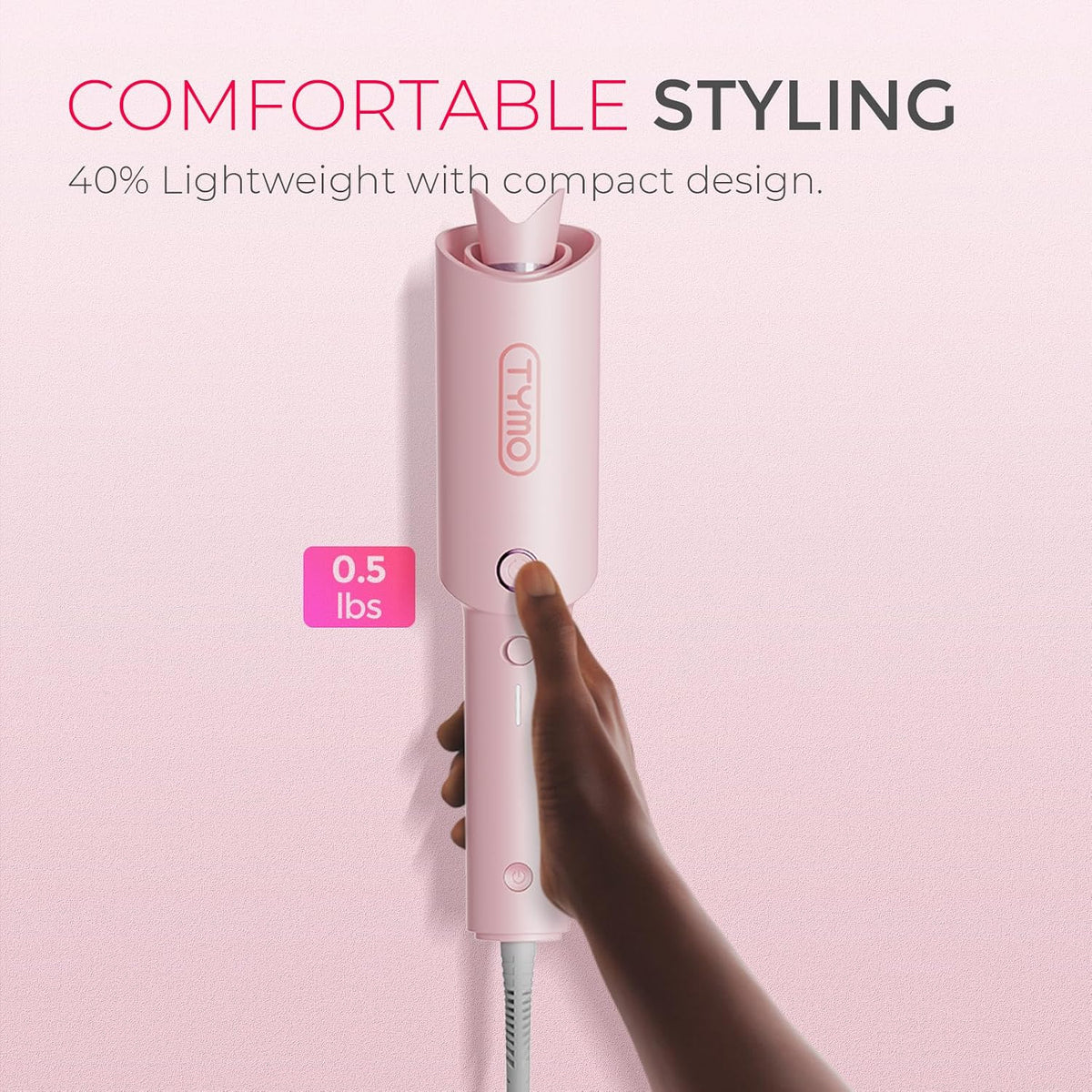 TYMO Automatic Rotating Curling Iron, TYMO CURLPRO Beach Waves Hair Curler