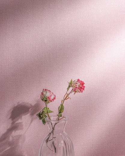 Pink Peel and Stick Wallpaper Grasscloth Paper 15.7in x 118.1in