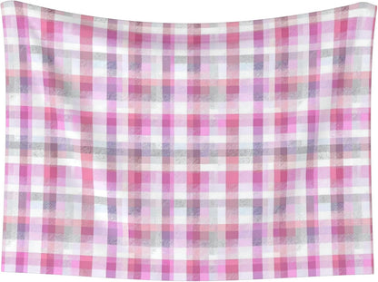 Waterproof Dog Blanket Soft Pet Blanket for Puppy Cat, Fleece Cat Throw Blankets for Furniture Bed Couch Sofa Reversible - Pastel Pink Gingham 2
