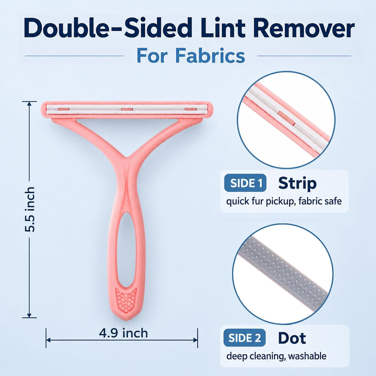 Self-Cleaning Cat Brush for Shedding and Pet Hair Remover Set, Pink