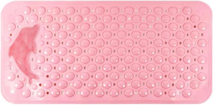 Home use with Suction Cup Floor mat for Bathroom, Toilet, Shower Room, and Anti-Fall mat(Pink,35 * 70cm)