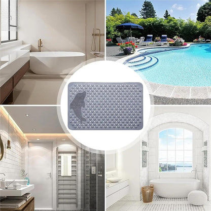 Home use with Suction Cup Floor mat for Bathroom, Toilet, Shower Room, and Anti-Fall mat(Pink,35 * 70cm)