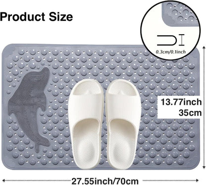 Home use with Suction Cup Floor mat for Bathroom, Toilet, Shower Room, and Anti-Fall mat(Pink,35 * 70cm)