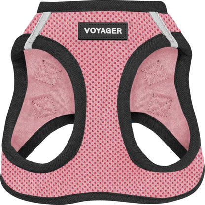 Voyager Step-in Air Dog Vest Harness - Pink/Black Trim, X-Small