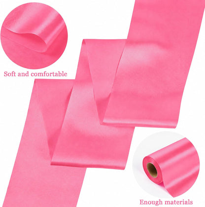Wide Peach Pink Satin Ribbon 6 Inch x 25Yards Large Ribbon for Cutting Ceremony Grand Opening Chair Sash Table Large Bows Wedding Party Decoration