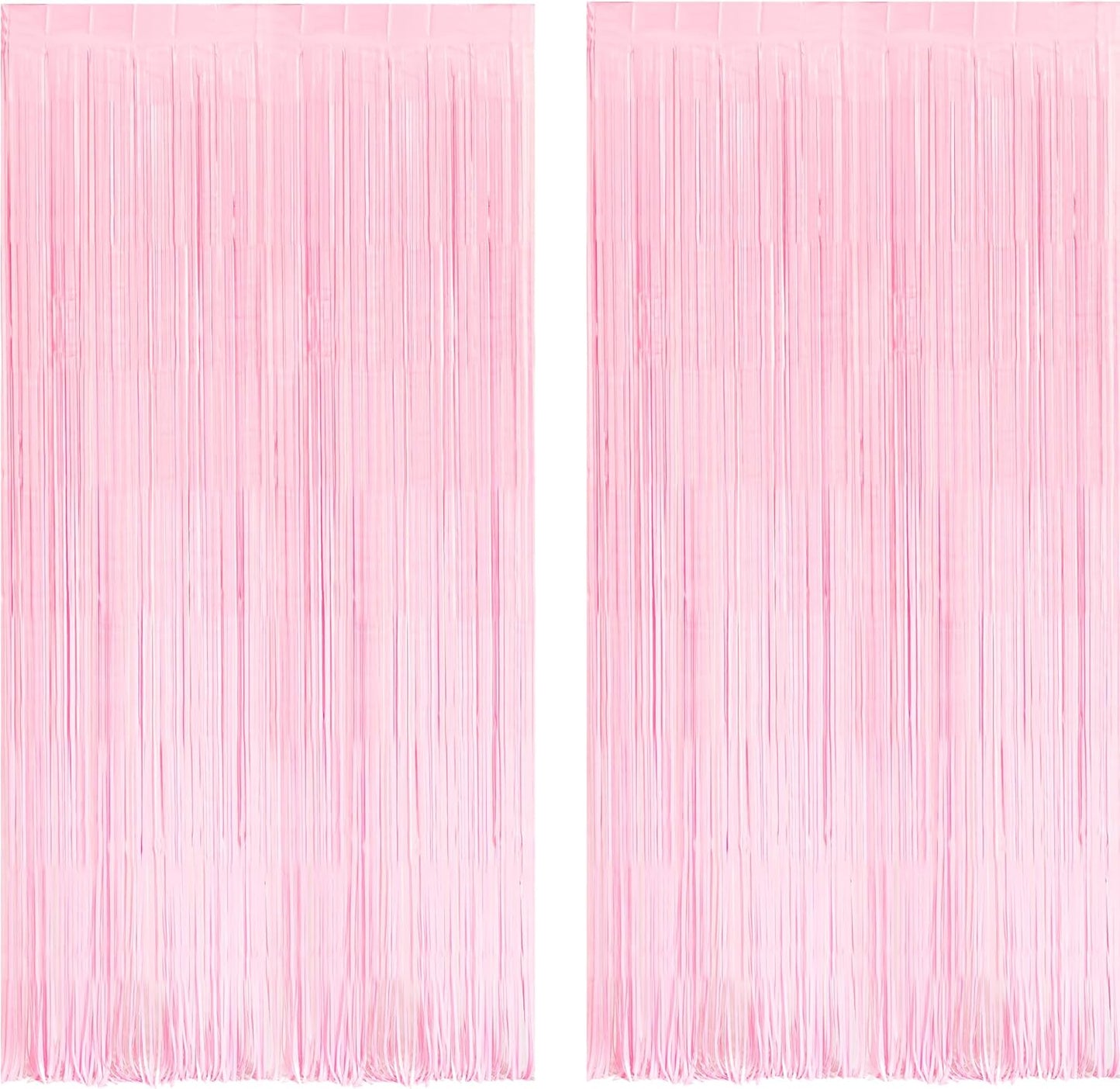 Pink Fringe Curtains Backdrop | Photo Booths Party Streamers