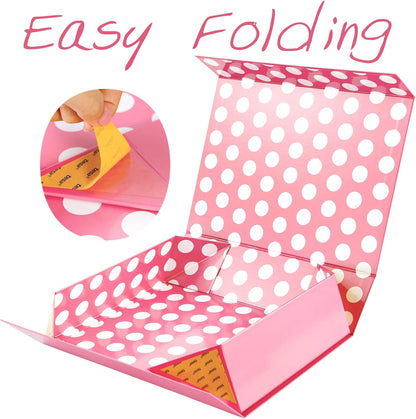 Gift Box 13x9.7x3.4 Inches, Large Pink Gift Box for Clothes