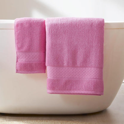 Bath Towel Set 6 PCS, Pink Luxury 100% Turkish Cotton 650GSM