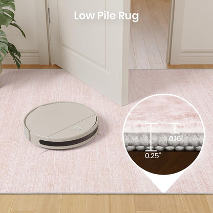 8x10 Area Rugs for Living Room, Large Washable Rug, Light Pink