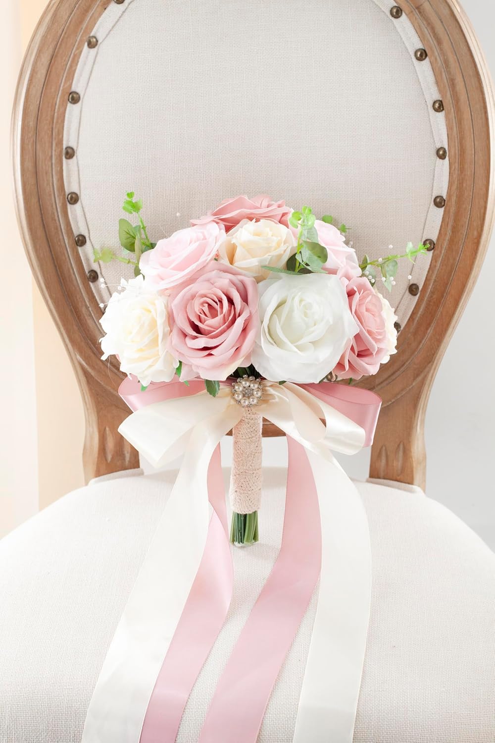 Pink & Champage Wedding Bouquets for Bride Bridesmaids