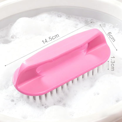 Brushes for Cleaning Brush with Handle for Shower, Kitchen, Sink, Bathroom, Floor Pink