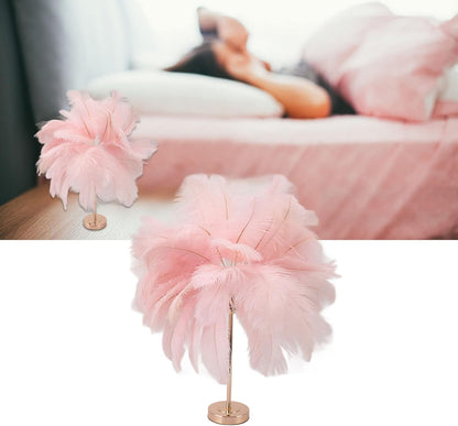 3 Modes Lamp with Touch Switch Base USB Charging, Modern Dimmable Bedside for Home Bedroom Nightstand Girl Room Wedding Decoration (Pink)