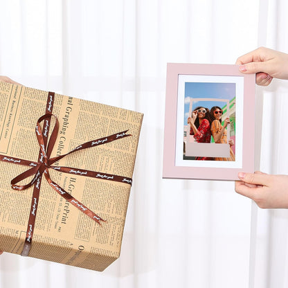 5x7 picture frame, Matted for 4x6 Photos, Pale Pink