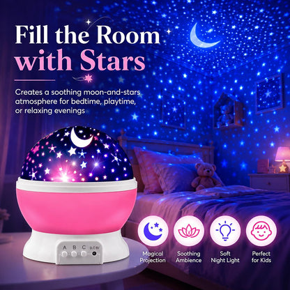 Star Projector Night Lights for Kids | Girls Night Light Projector