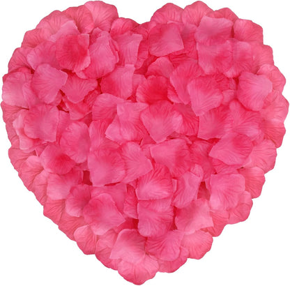 1200pcs Gradual Peach Rose Petals,Artificial Flowers for Wedding,Parties,Romantic Night Atmosphere,Valentine's Day,Anniversaries
