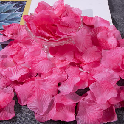 1200pcs Gradual Peach Rose Petals,Artificial Flowers for Wedding,Parties,Romantic Night Atmosphere,Valentine's Day,Anniversaries