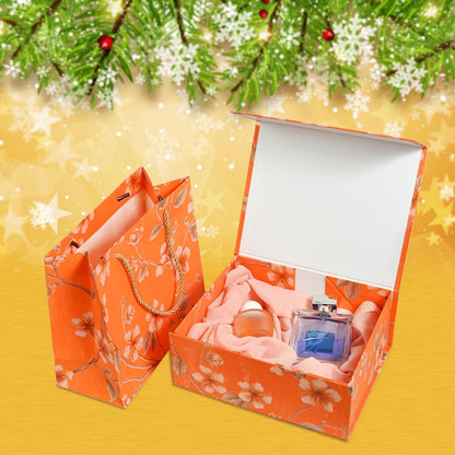 Luxurious Gift Box, 9.8"x7.9"x4" Magnetic Closure Rectangle Collapsible Box for Christmas,Valentine's Day and Anniversaries