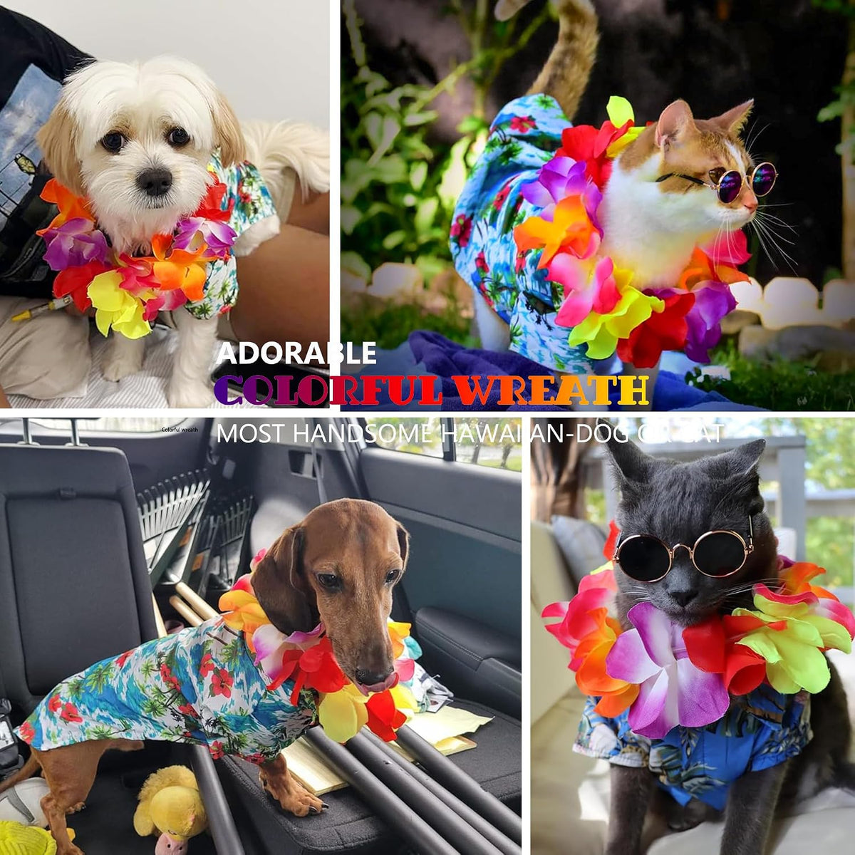 Dog Pool Float, Funny 6-in-1 Inflatable Dog Floats for Pool, Pet Floatie Raft for Small Dogs, Puppy and Doggies, Pink Flamingo