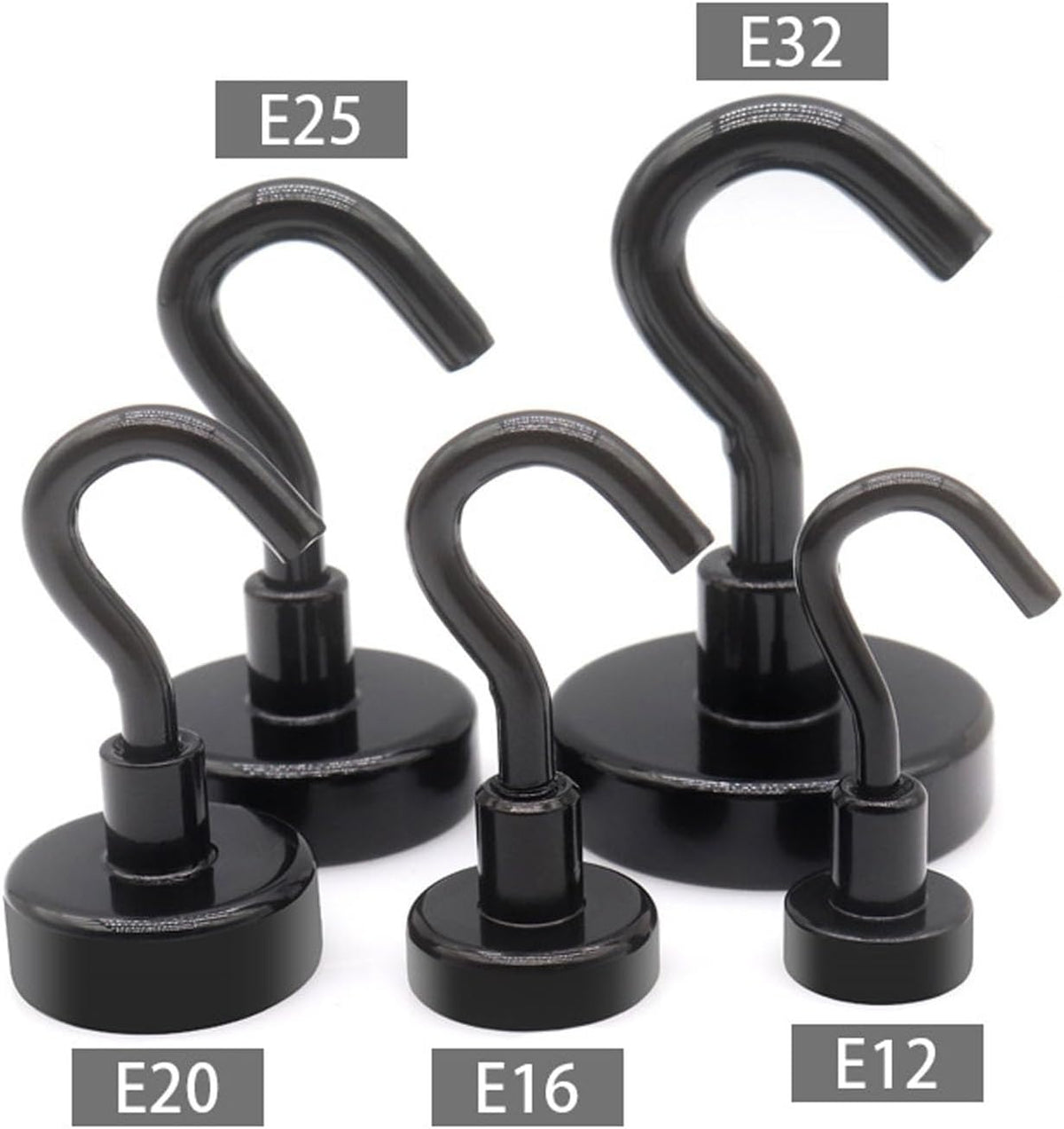 10Pieces Magnetic Utility Hooks Heavy-Duty Magnet-Hooks for Kitchen Classroom Workplace Strong Heavy-Duty Cruise Hook, 3.57CM, Pink