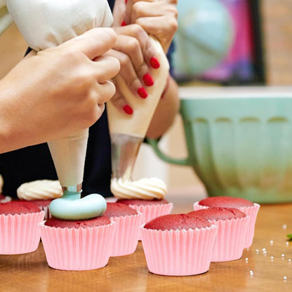 100Pcs Pink Cupcake Liners for Baking, Non-Stick Muffin Liners