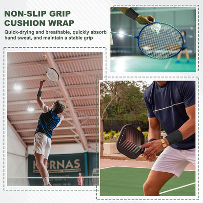 Pre Wrap Tape, Non-Slip Grip Cushion Wrap Prewrap Athletic Tape- Fitting for (Tennis- Badminton - Pickleball - Sports)