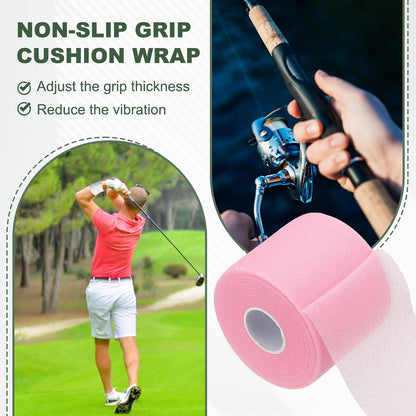 Pre Wrap Tape, Non-Slip Grip Cushion Wrap Prewrap Athletic Tape- Fitting for (Tennis- Badminton - Pickleball - Sports)