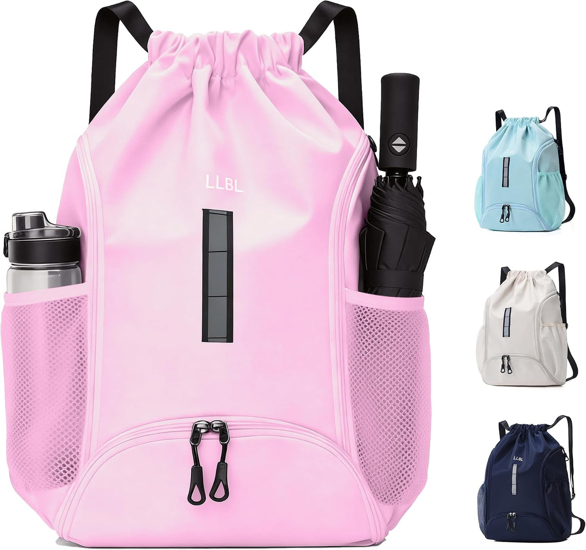 U・helper Drawstring Gym Backpack, Sports Cinch Sack, Swimming & Travel