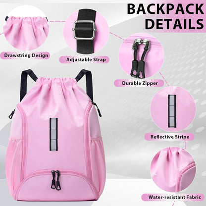 U・helper Drawstring Gym Backpack, Sports Cinch Sack, Swimming & Travel