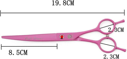 7" Dog Grooming Scissors Set with Rhinestone Accent - Pink