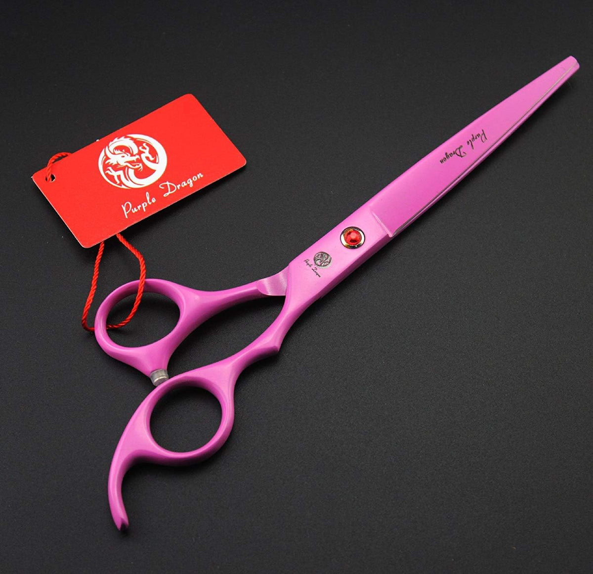 7" Dog Grooming Scissors Set with Rhinestone Accent - Pink