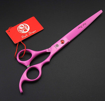 7" Dog Grooming Scissors Set with Rhinestone Accent - Pink