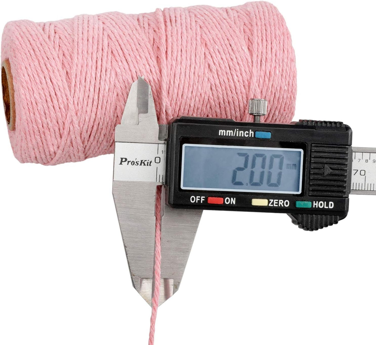 2MM Cotton String,328 Feet Pink Cotton String for Crafts