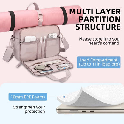 mini gym bag for women, travel duffel bag with wet pockets and Shoe Compartment,Lightweight carry on weekender duffel, water resistant,for sports,yoga,dance,pink