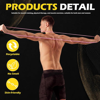 Seenelling 36 Pcs Resistance Bands Bulk Elastic Workout Bands for Home Gym Strength Training Yoga and Physical Exercise Loop for Men and Women