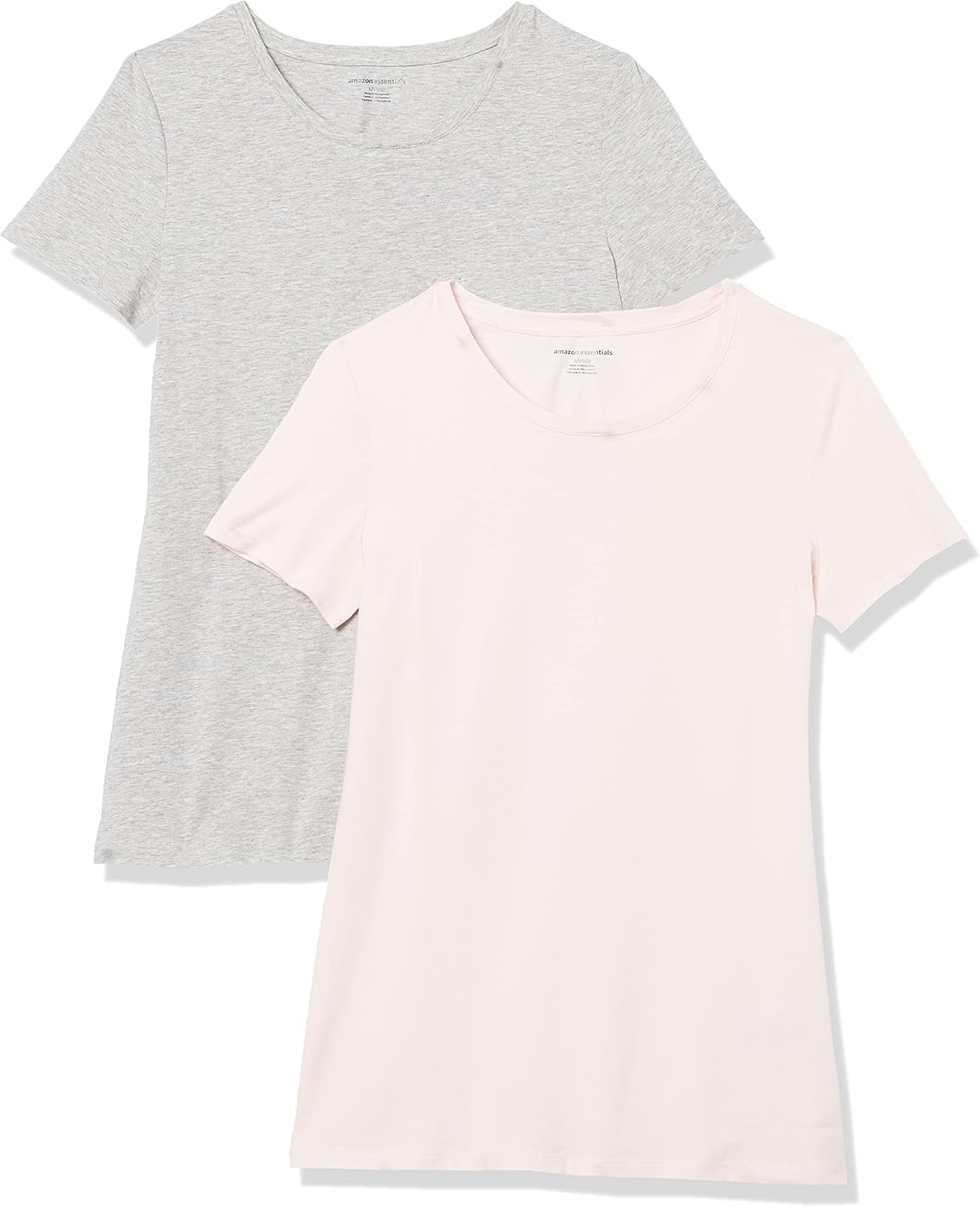 Amazon Essentials Women's Regular-Fit Short-Sleeve Crewneck T-Shirt, Multipacks