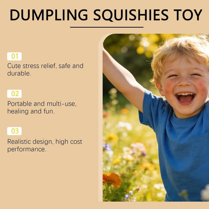 Mystery Glitter Dumpling Squishies Box, Soft Squeeze Slow Rising Decompression Sensory Glitter Dumpling Squishies Toys for Anxiety Relief Fidget.(Pink Glitter)