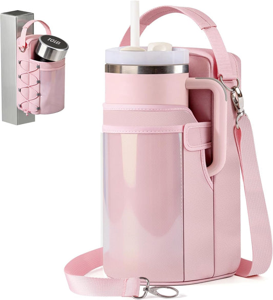 GLORIEROO Magnetic Gym Bag for Women - Water Bottle Holder Bag Carrier - Gym Workout Accessories Essentials Gifts for Women | 4 Built-in Magnets