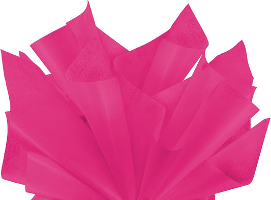 Flexicore Packaging Hot Pink Gift Wrap Tissue Paper Size: 15 Inch X 20 Inch | Count: 100 Sheets | Color: Hot Pink