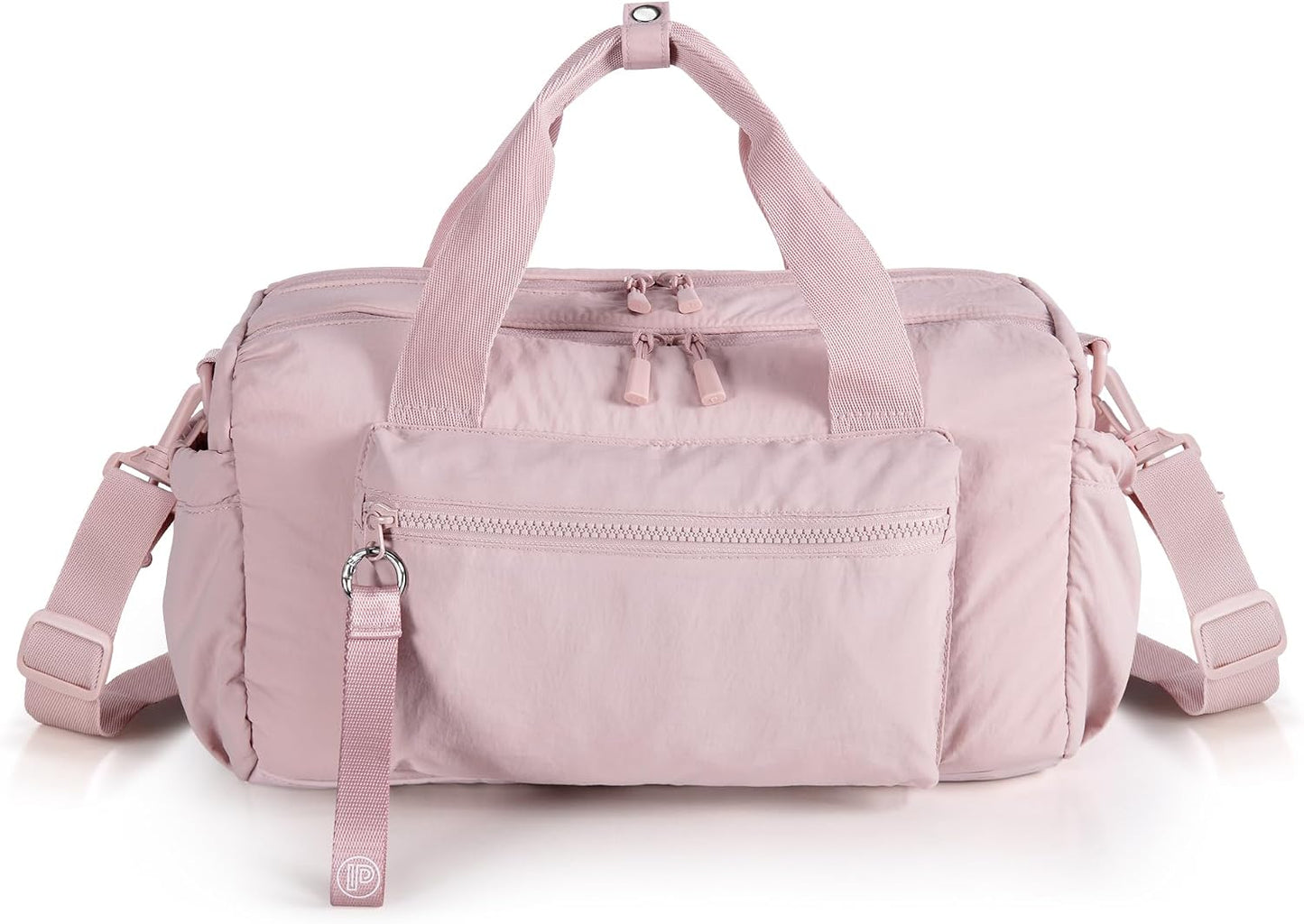 Small Gym Bag for Women, Mini Duffle Bag with Wet Compartment, 12L Travel Carry on Weekender Bag for Sports, Workout and Fitness, Pink