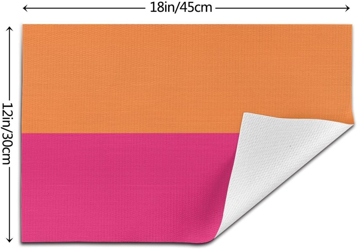 Pink and Orange Placemats Set of 4 Non-Slip Holiday Seasonal Table Mats for Kitchen Dining Table Holiday Summer Party Decorations 12x18 Inch