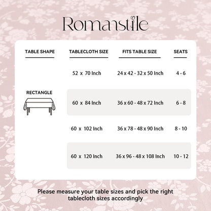 Romanstile Rectangle Vinyl Tablecloth,100% Waterproof Heavy Duty Oil Spill Proof Stain Resistant Plastic PU Table Cover with Flannel Backing for Kitchen, Dining (Rose Pink, 60 x 84)